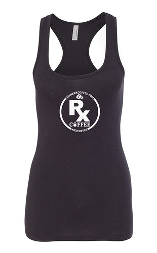 Women's Rx Coffee Black Racerback Tank (FREE SHIPPING U.S.A.)