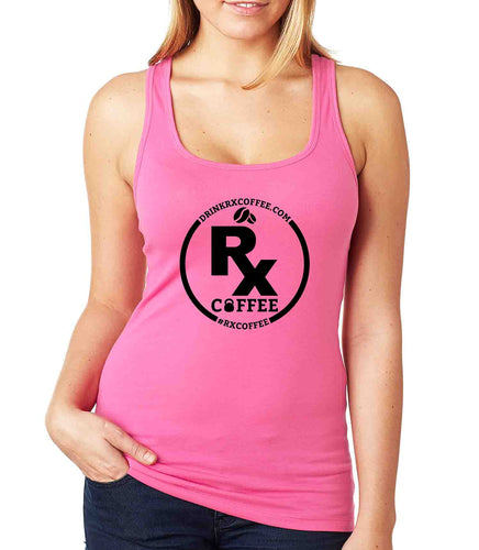 Women's Rx Coffee Pink Racerback Tank (FREE SHIPPING U.S.A.)